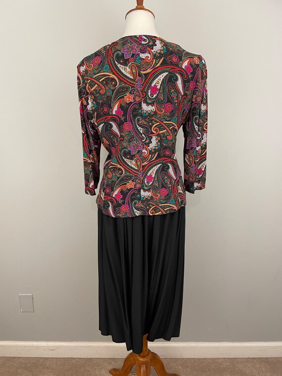 80s Midi Dress Size 12 Vintage Jacket & Skirt Set… - image 7