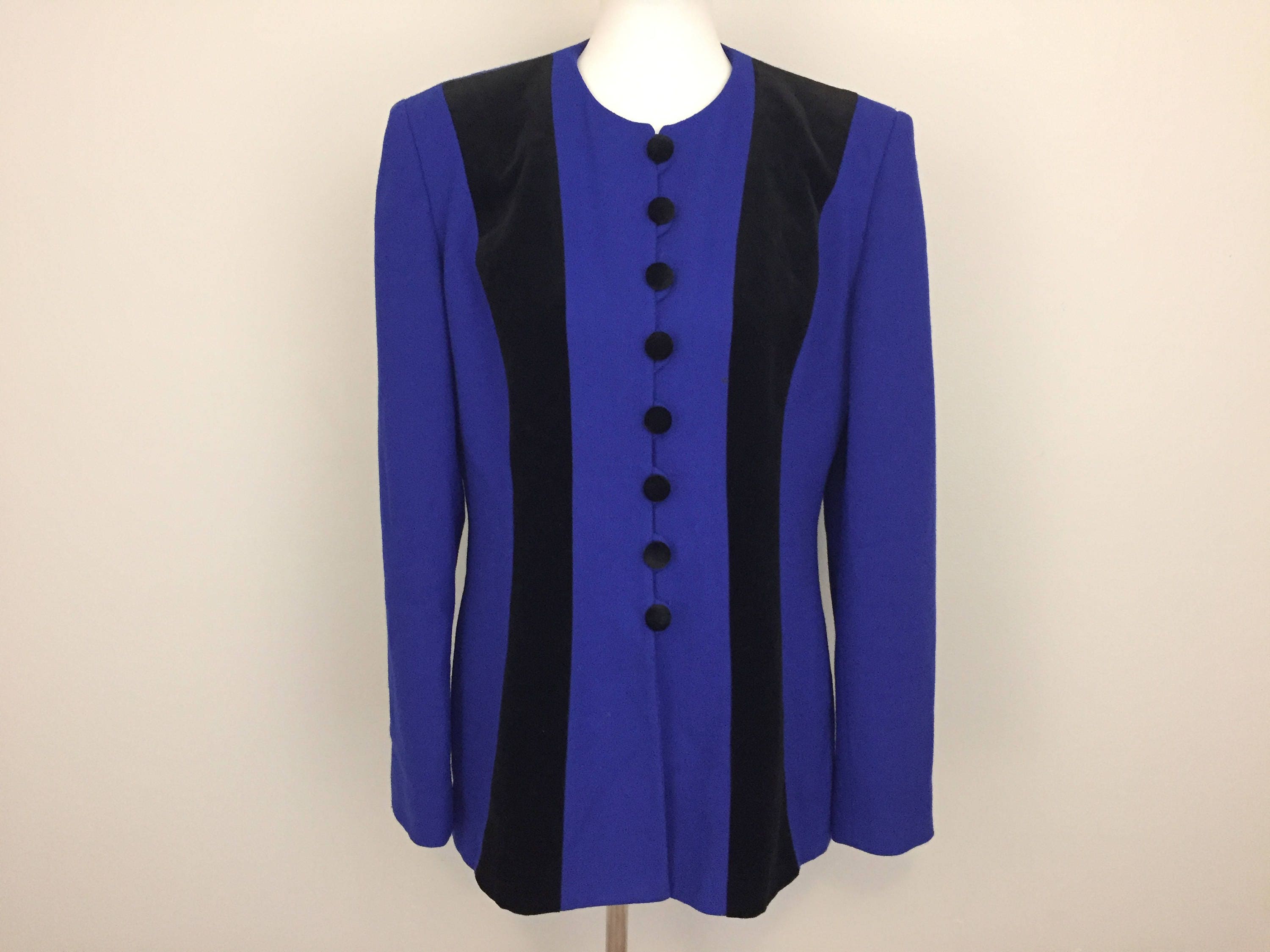 royal blue military blazer