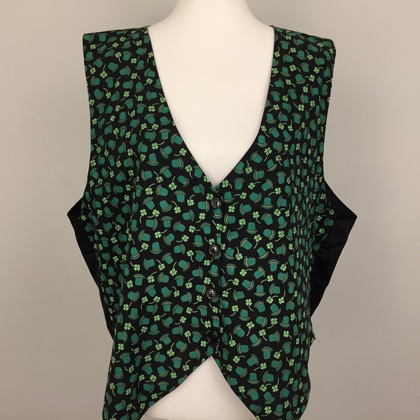 green st patricks day vest