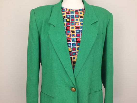 green dress jacket womens