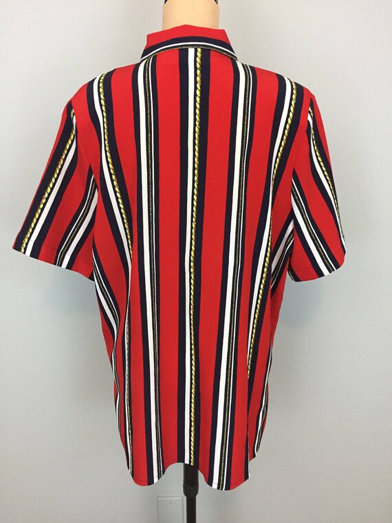 Red White Blue Shirt 4th Of July Clothes Nautical Stripe Etsy