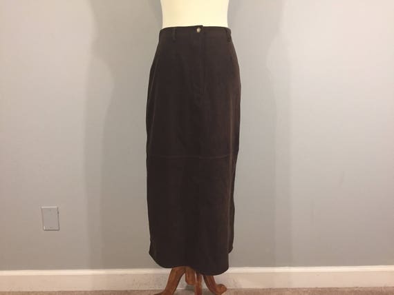 Petite maxi cheap skirt brown
