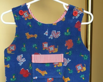 Toddler boy.  Baby boy.  Overall romper longall.  Size 12 months. Kids clothes.