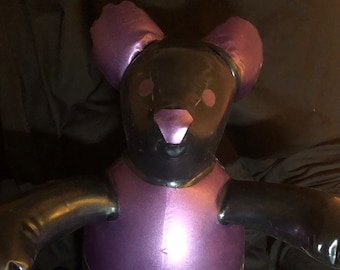 Inflatable Latex / Rubber  Bear Plushie Plush Toy Accessory 40cm or 60cm inflatable Teddy Bear - UK ONLY