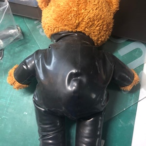 Latex Rubber Catsuit Handmade for Teddy Bear plus accessories. Fits a Build-a-bear Factory Teddies 15 inches size Bear not included image 6