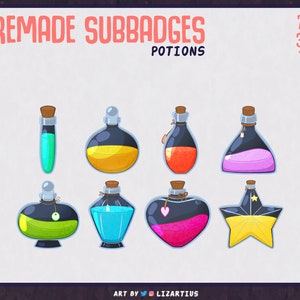 Magic Potion pre-made Subbadges - bitbadge for Twitch - Youtube