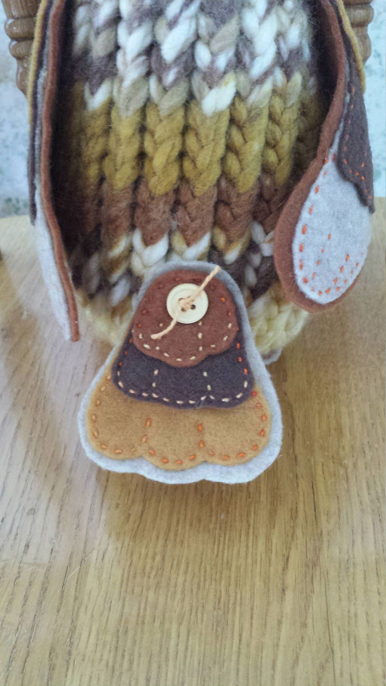 Hoot a owl OOAK handmade plush