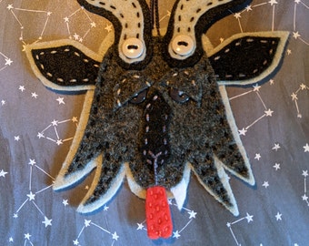 Krampus Ornament Grey - Handmade