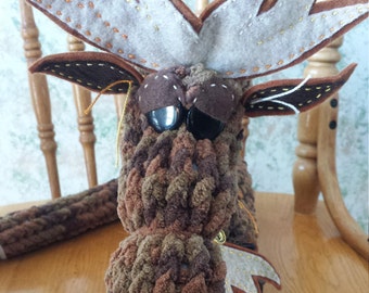 Reginald a Dragon-OOAK, Plush, handmade
