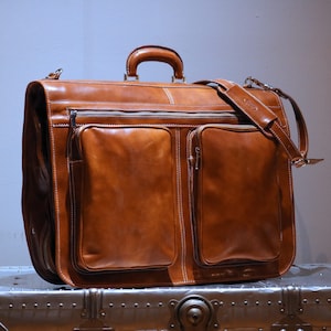 Leder Kleidersack, Leder Reisetasche, Leder Anzug Tasche, Weekender Tasche, Overnight Bag