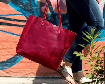 red tote handbags