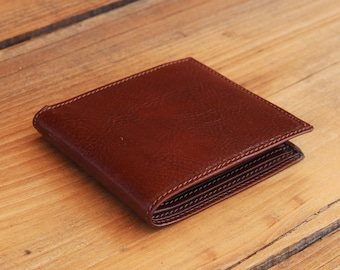 Wallet - Italian Full Grain Hand Stained Leather Floto Venezia