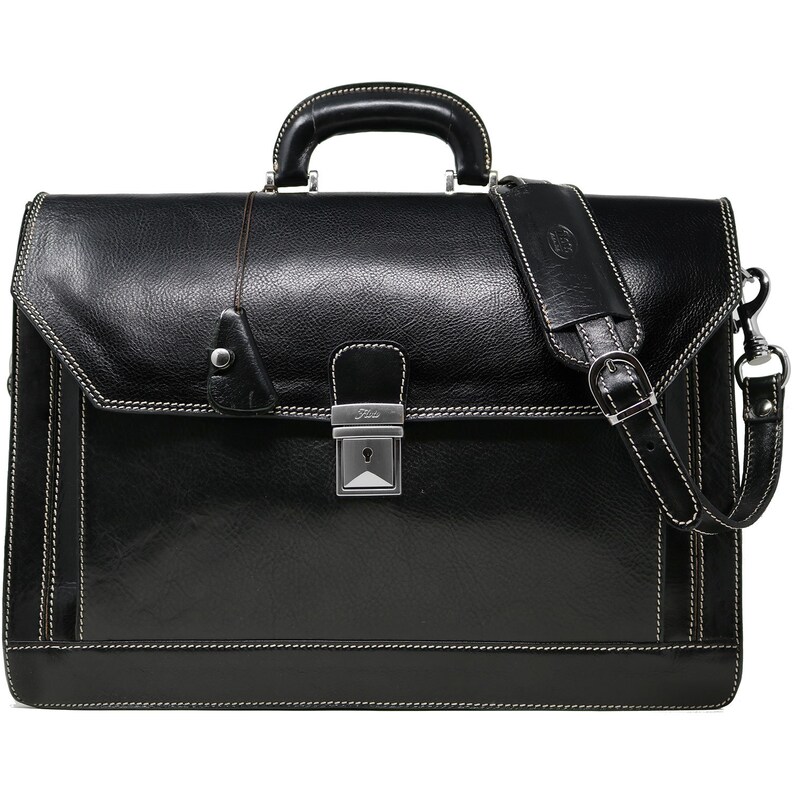 Leather Briefcase Men's Leather Briefcase Laptop Bag Etsy