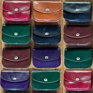 Bolso bandolera de piel, bolso de hombro de piel hecho a mano, bolso de mano, bolso de piel para mujer, bolso de sillín de piel, bandolera grande Floto Milano