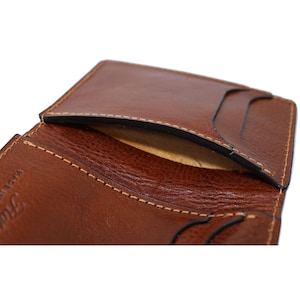 Men's Vertical Wallet Slim Minimalist Bi-fold Billfold Card Wallet Floto Sono Made in America 7010 Vecchio image 7