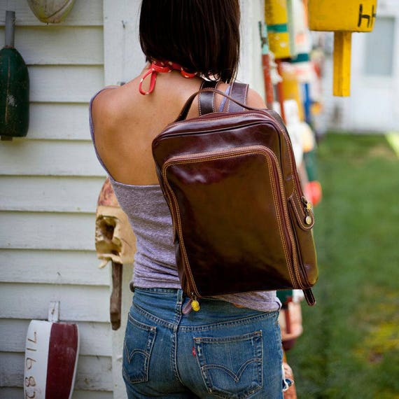 Leather Backpack FREE US SHIPPING Floto 