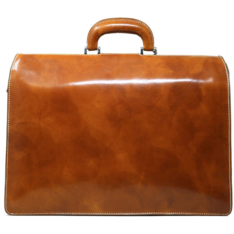 Leather Briefcase Men's Leather Briefcase Laptop Bag Etsy
