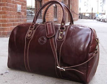 Cenzo Leather Duffle Bag