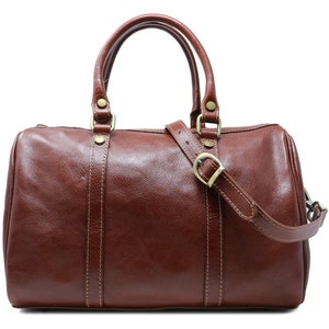 Leather Boston Bag 4 Colors, Leather Handbag, Handmade Leather Bag ...