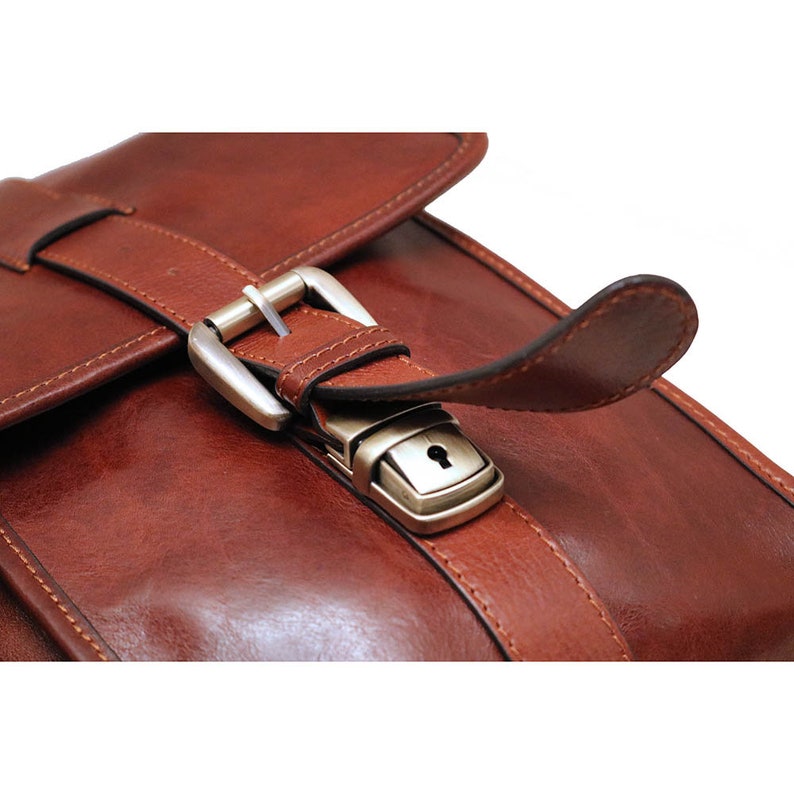 Leather English Briefcase Brown or Black Leather Briefcase Etsy