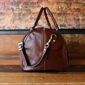 Leather Duffle Bag 21 / Floto 141217 Brown / Travel Bag / | Etsy