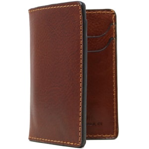 Men's Vertical Wallet Slim Minimalist Bi-fold Billfold Card Wallet Floto Sono Made in America 7010 Vecchio image 6