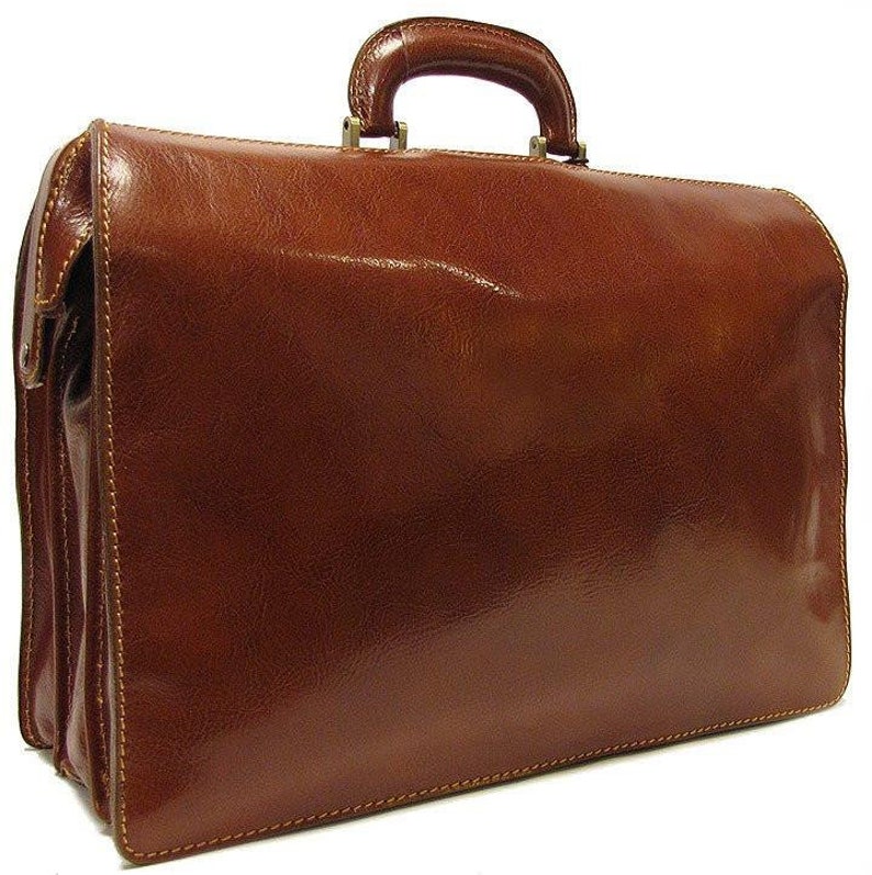 Leather Briefcase Lawyer Briefcase Doctor Briefcase Laptop Etsy