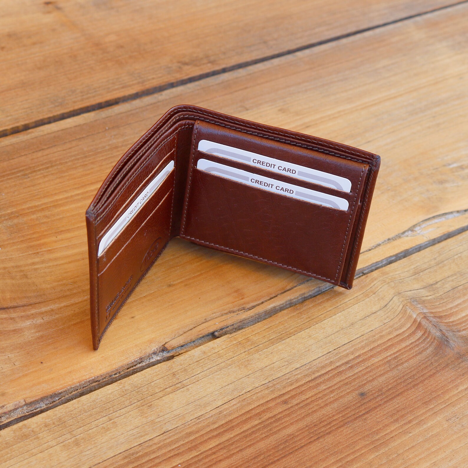 Wallet Italian Full Grain Hand Stained Leather Floto Venezia Etsy