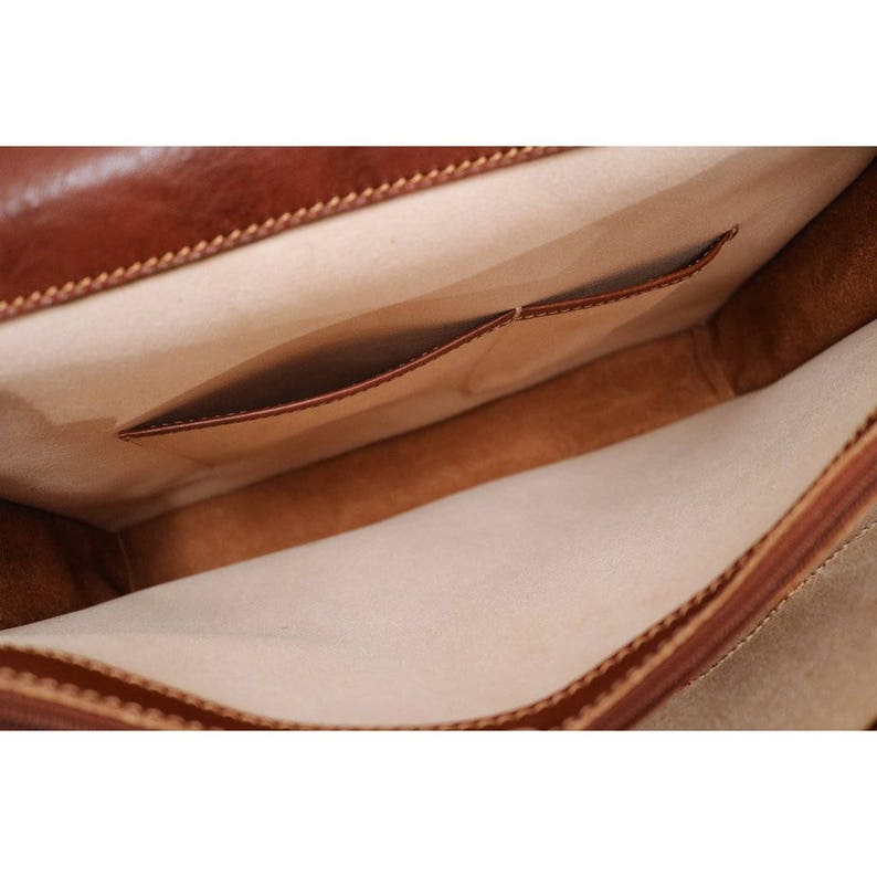 Floto Leather Briefcase Laptop Bag Men's Leather | Etsy