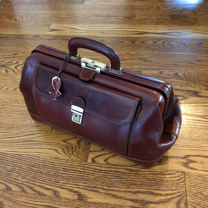 Leather Doctor Bag Handmade Leather Doctor Style Bag Etsy