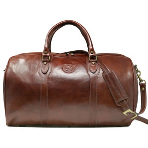 Cenzo Leather Duffel Bag, Travel Bag, Overnight Bag, Weekender Bag, Duffle Bag, Gym Bag, Leather Sports Bag 8815 image 3