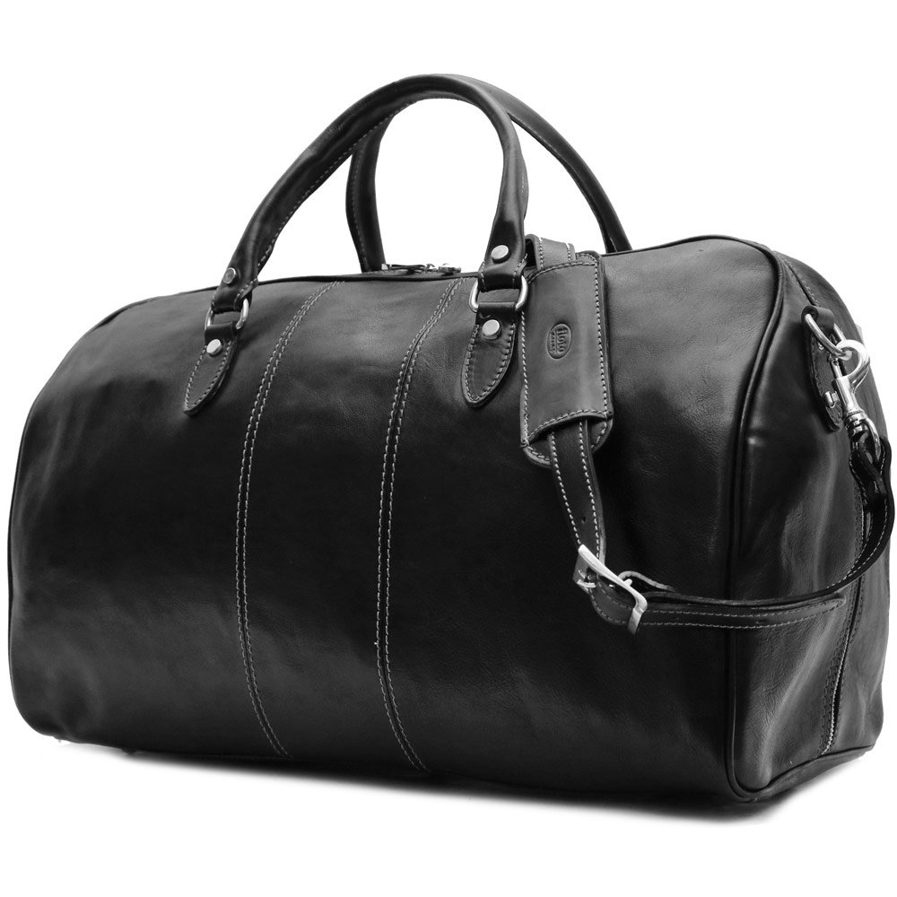 Large Leather Travel Bag Leather Duffel Bag Weekender Bag Etsy