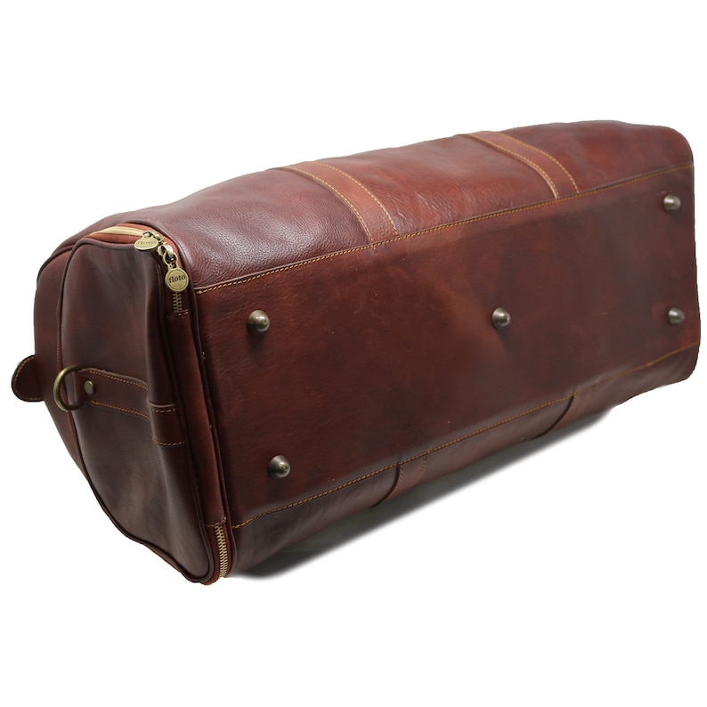 Leather Weekender Bag, Leather Travel Bag with Shoe Compartment, Weekender Bag, Carryon Bag, Leather Duffle Bag image 7