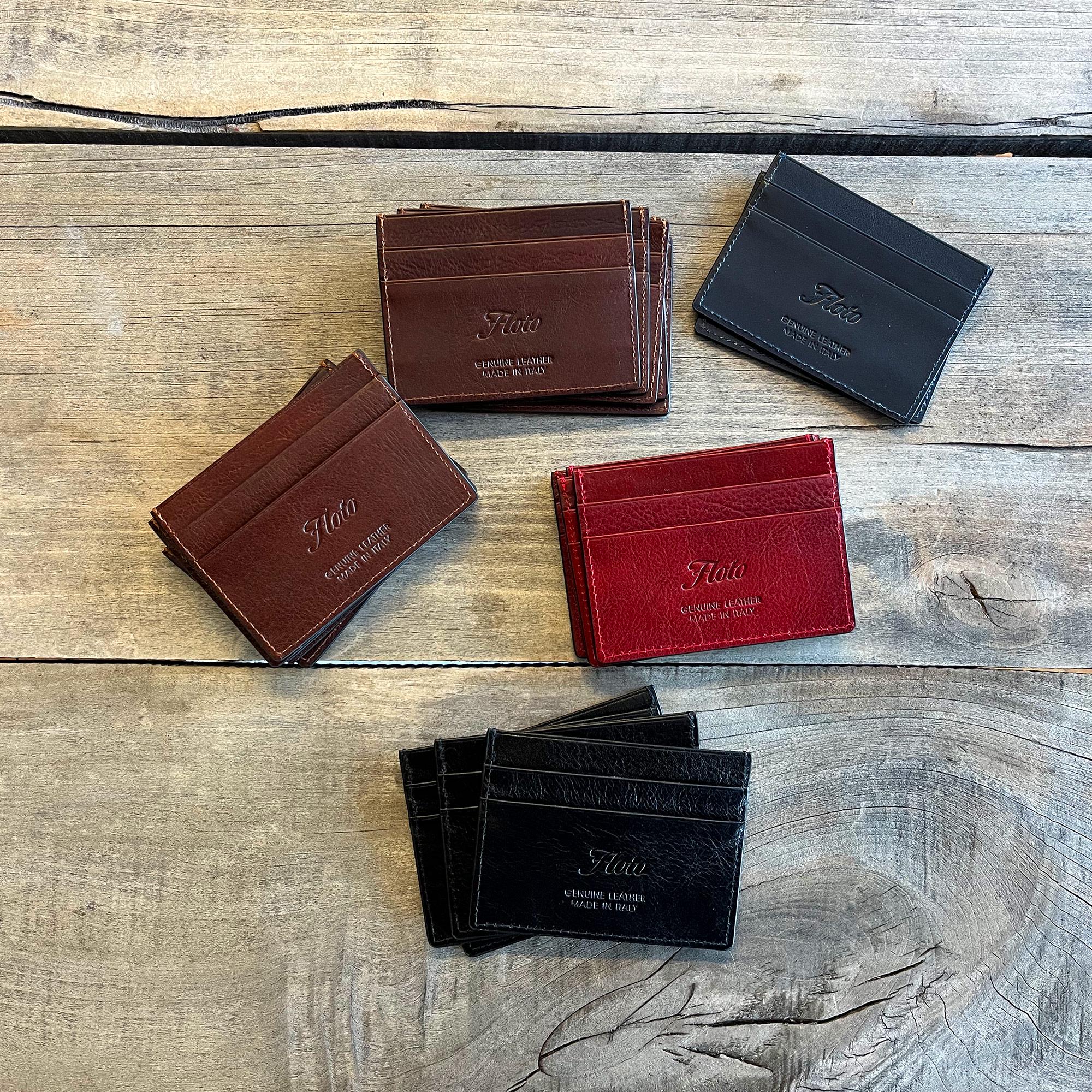 Floto Italian Leather Slim Card Wallet, Full Grain - Etsy