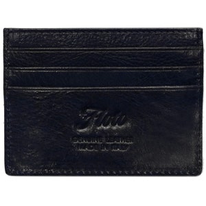 Cartera de cuero para tarjetas de crédito, billetera delgada de cuero, billetera de cuero para tarjetas, billetera delgada de cuero Floto (5001) imagen 4