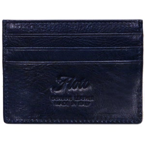 Cartera de cuero para tarjetas de crédito, billetera delgada de cuero, billetera de cuero para tarjetas, billetera delgada de cuero Floto (5001) imagen 3