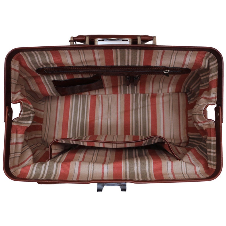 Leather Doctor Briefcase Handmade Leather Doctor Style Bag Etsy