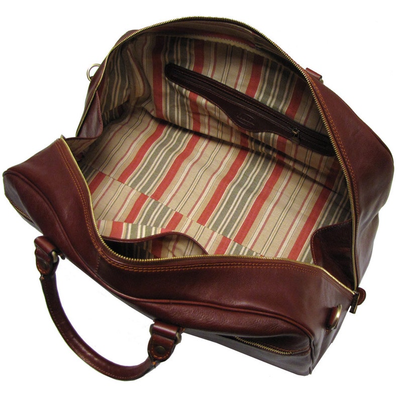 Leather Bowler Bag 22 / Floto 141245 Brown / Travel Bag / Etsy