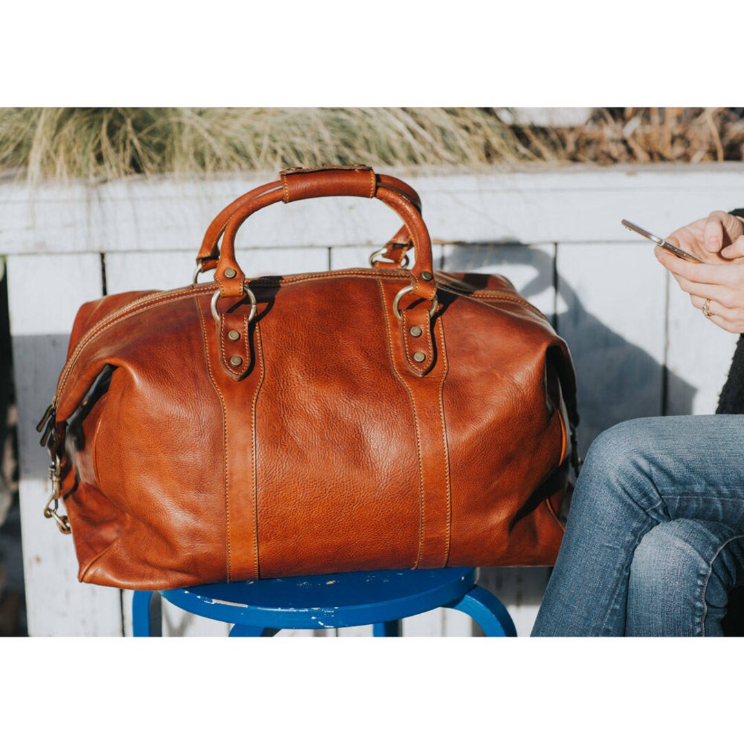 Leather Duffle Bag 21 / Floto 4046 Roma / Travel Bag / - Etsy