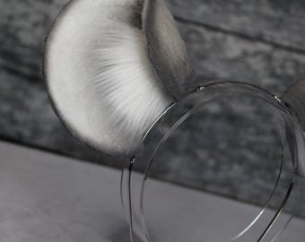 2 Diademas De Orejas De Ratón Gris | Accesorio Suave Para Disfraces De Halloween Y Cosplay