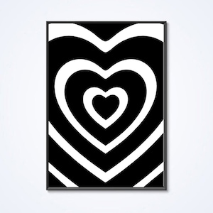 Pixel Art Cœur Print Geek De Coeur Imprime Cadeau Etsy