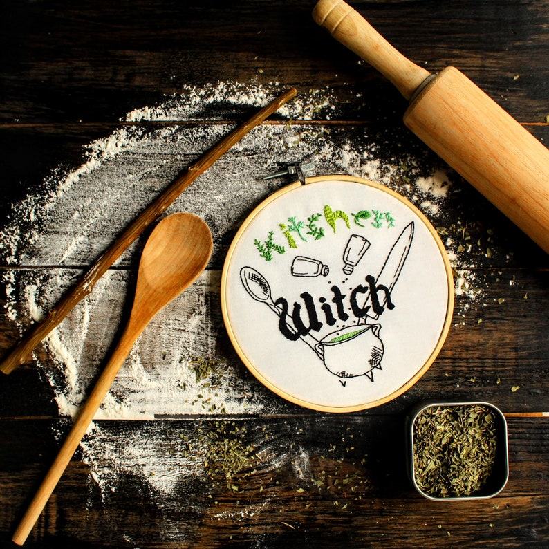 Kitchen Witch Embroidery Pattern...pdf Digital Download - Etsy