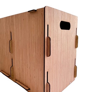 Caja de almacenamiento para cómics CGC y encapsulados: Caja de coleccionista de madera contrachapada resistente