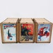 Three, Comic Book Storage Boxes -  Includes a Plexiglass End Frame To Display Favorite Comics -  Great Comic Collector or Father's Gift 