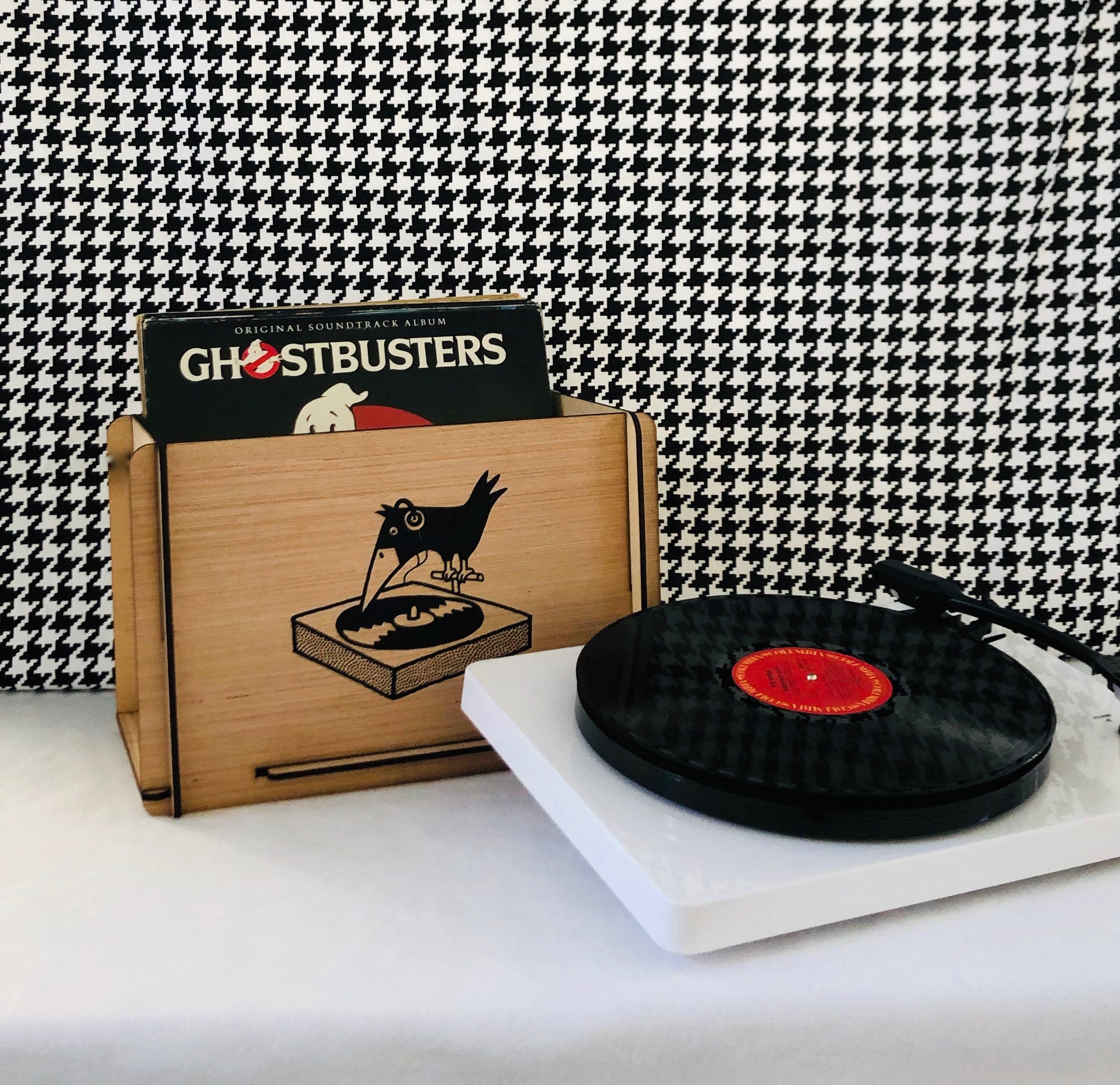 Vinyl Record Crate with Retro Design with FREE U.S. SHIPPING - Store …
