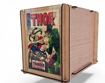 Golden & Silver Age Comic Book Storage/Display Box - Eco-Friendly, Sustainable Wood