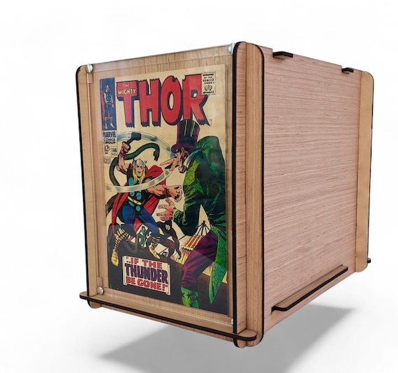 Golden & Silver Age Comic Book Storage/Display Box - Eco-Friendly, Sustainable Wood