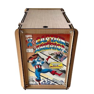 Vintage Marvel&#39;s Captain America Comic Book #409 Plus Eco-Friendly Comic Storage & Display Short Box