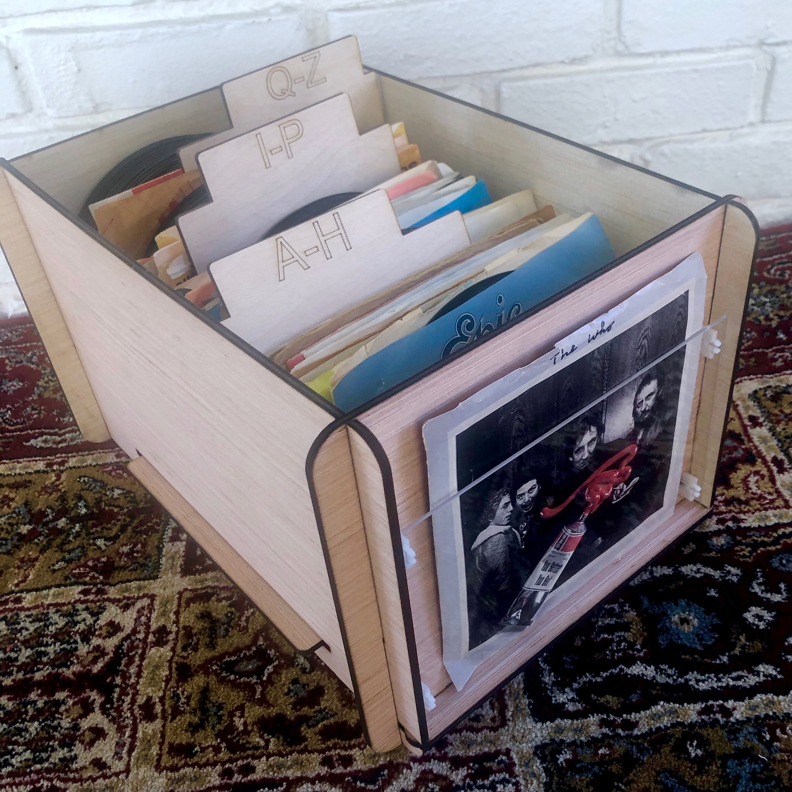 45-rpm-record-storage-box-display-frame-with-dividers-etsy