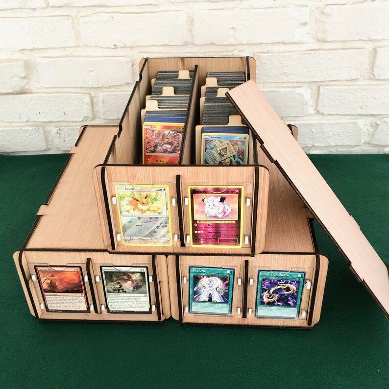 Three Collectible Card Deck Boxes with Display Frames & Etsy